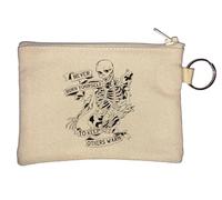 Never Burn Yourself to Keep Others Warm Key Chain Coin Purse Beige