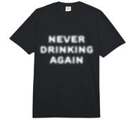 Never Drinking Again Gear | Blurred Hangover Comfort Colors Adult Heavyweight T-Shirt