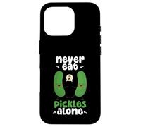 Never Eat Pickles Alone Cucumbers Cucumber Vegetables Pickle Case for iPhone 16 Pro