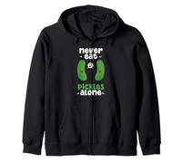 Never Eat Pickles Alone Cucumbers Cucumber Vegetables Pickle Zip Hoodie