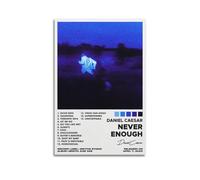 Never Enough Daniel Caesar Print Album Cover Signed Limited , Music Album Cover ,Pop Hip Hop Rap Singer Star Music Poster Aesthetic Canvas Wall Art for Girl And Boy Teens Dorm Decor 12x18inch(30x45cm)