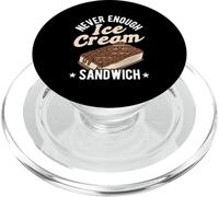 NEVER ENOUGH Ice Cream Sandwich Funny Ice Cream Sandwich PopSockets PopGrip for MagSafe