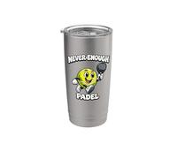 Never Enough Padel Funny Padel Pun Player Stainless Steel Insulated Tumbler