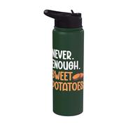 Never. Enough. Sweet Potatoes. Stainless Steel Insulated Water Bottle