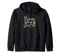 Never. Enough. Sweet Tea. Zip Hoodie