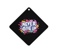 Never Ever Give Up Air Freshener Hanging Car Incense Chip Diffuser Scented Decor for Car Home