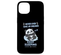 Never Ever Give Up Dreams Keep Sleeping a Fuuny Panda Case for iPhone 13