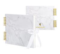 Never Ever Land Scrapbook Album - 30x25 Marble Scrap Book for Scrapbooking, Memory Preservation, Wedding Guest Book, Photo Album, Perfect for Baby Shower, Valentine's Day, and Special Occasions