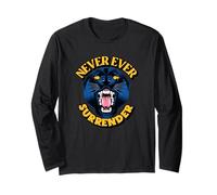 Never Ever Surrender (Power Statement & Panther Graphic) Long Sleeve T-Shirt