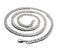 Never Fade 3.5mm-7mm Stainless Steel Cuban Chain Necklace Men Link Curb Chain Jewelry
