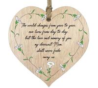 Never Fade Away, Light Wooden Heart Sign Wood Plaque