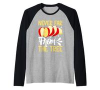 Never Far from the Tree Apple Raglan Baseball Tee