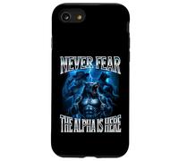 Never Fear The Alpha is Here Unhinged Iconic Wolf Meme Men Case for iPhone SE (2020) / 7/8