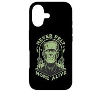 Never Felt More Alive Frankenstein Halloween Case for iPhone 17