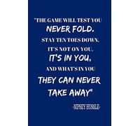 Never Fold: Blank Lined Journal w/ Powerful Nipsey Hussle Quote