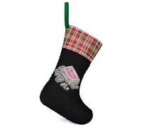 Never Forget 90s Christmas Stockings Sequin Hanging Ornaments Green-style