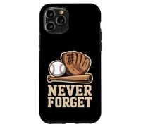 Never Forget Baseball Vintage Glove Bat Ball Case for iPhone 11 Pro