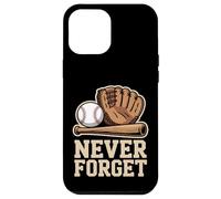Never Forget Baseball Vintage Glove Bat Ball Case for iPhone 12 Pro Max