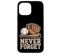 Never Forget Baseball Vintage Glove Bat Ball Case for iPhone 13 Pro Max
