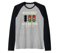Never Forget Black Innovation Traffic Signal Black History Raglan Baseball Tee
