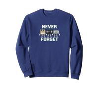 Never Forget Cassette Tape VHS Retro Computer Floppy Disk Sweatshirt