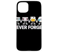 Never Forget Cassette VHS Floppy CD Pals Retro Tech Case for iPhone 15 Plus