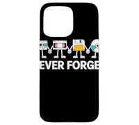 Never Forget Cassette VHS Floppy CD Pals Retro Tech Case for iPhone 15 Pro Max