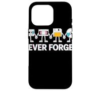 Never Forget Cassette VHS Floppy CD Pals Retro Tech Case for iPhone 16 Pro