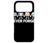 Never Forget Cassette VHS Floppy CD Pals Retro Tech Case for iPhone 17 Pro Max