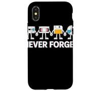 Never Forget Cassette VHS Floppy CD Pals Retro Tech Case for iPhone X/XS