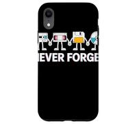 Never Forget Cassette VHS Floppy CD Pals Retro Tech Case for iPhone XR
