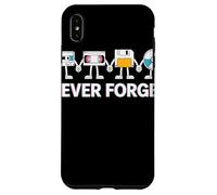 Never Forget Cassette VHS Floppy CD Pals Retro Tech Case for iPhone XS Max