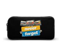 Never Forget Cute Pencil Case Large Capacity Makeup Pouch Portable Pencil Bag with Zippered