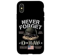 Never Forget D-Day June 6, 1944 USA Omaha Utah Beach Helmet Case for iPhone X/XS