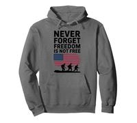 Never Forget Freedom Is Not Free, Veterans Memorial Day Pullover Hoodie