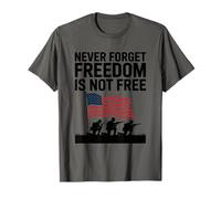 Never Forget Freedom is Not Free, Veterans Memorial Day T-Shirt