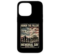 Never Forget Heroes Memorial Day American Flag Veterans Case for iPhone 14 Pro Max