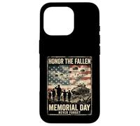 Never Forget Heroes Memorial Day American Flag Veterans Case for iPhone 16 Pro
