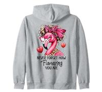 Never Forget How Flamazing You Are Flamingo Teacher Amazing Zip Hoodie