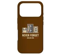 Never Forget Nostalgia analog VHS Cassette Floppy Icons Case for iPhone 17 Pro