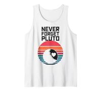 Never Forget Pluto Astronomy Lover Retro Tank Top