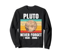 Never Forget Pluto Astronomy Nerdy Space Science Sweatshirt