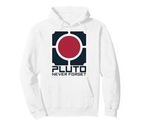 Never Forget Pluto Funny Retro Astronomy Space Pullover Hoodie