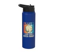 Never Forget Pluto Planet Astronomy Earth Day Stainless Steel Insulated Water Bottle