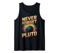 Never Forget Pluto Science Nerd Retro Tank Top