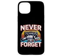 Never Forget Retro Gaming VHS Cassette Tape 80s Nostalgia Case for iPhone 15 Plus