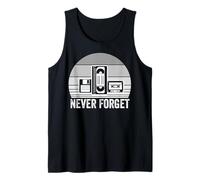 Never Forget Retro Nostalgia Media Tech Tank Top