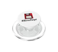 Never Forget Retro Vintage Floppy Disk Geeky Computer Geek PopSockets PopGrip for MagSafe