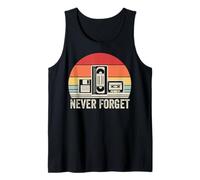 Never Forget Retro Vintage Tech Icons Tank Top