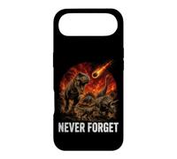 Never Forget T Rex Volcanic Extinction Old School Dino Case for iPhone Air